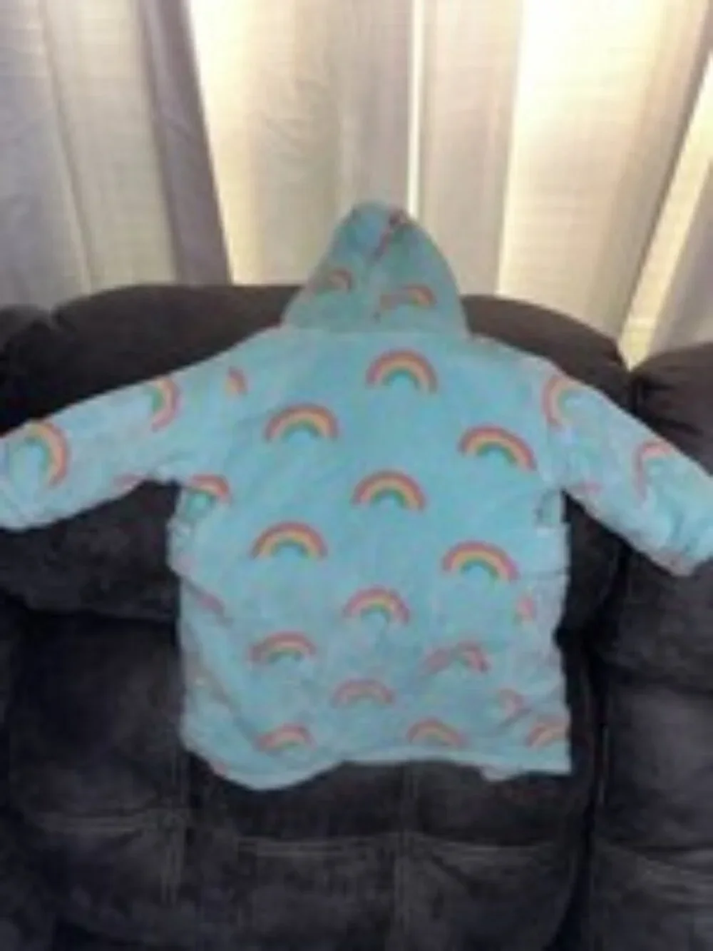 Rainbow Plush Bath Robe for Baby Girl Size 12 months+ - 0211